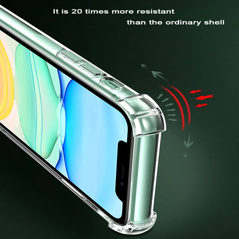 Wholesale Bulk Shockproof Clear Case Cover Lot For iPhone 16 15 14 13 12 11 XR 8
