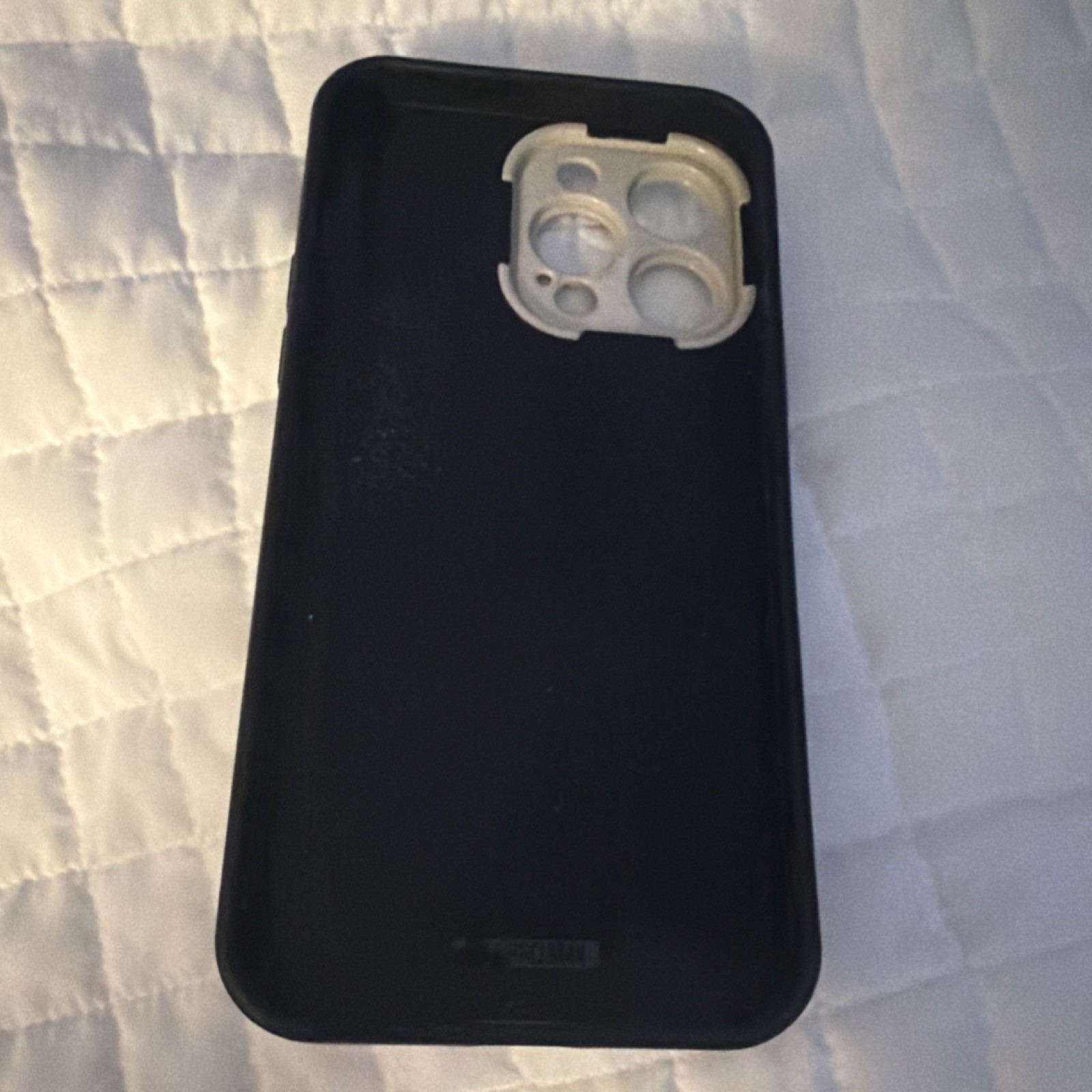 White & Black Patterned Monogram Back Case Phone Case Cover
