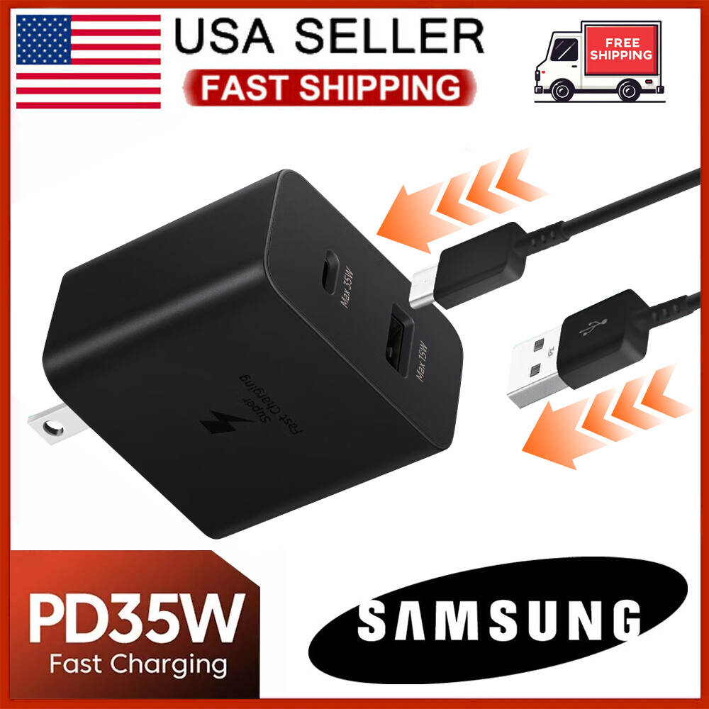 35W PD Power Adapter Duo Wall Charger+3f Cable For Samsung for Google For Xiaomi