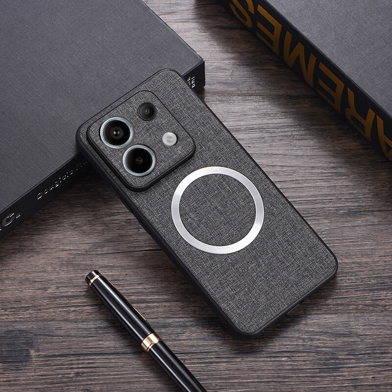 For Xiaomi Redmi Note 13 Pro 13 Pro 5G Magnetic Cloth Pattern TPU Case Cover