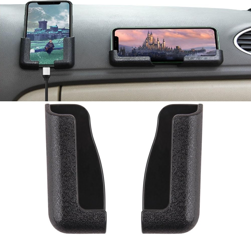Leheybia 1 Pcs Car Phone Holder Mount Mobile 2.25*1.1 in/65*28 mm, black