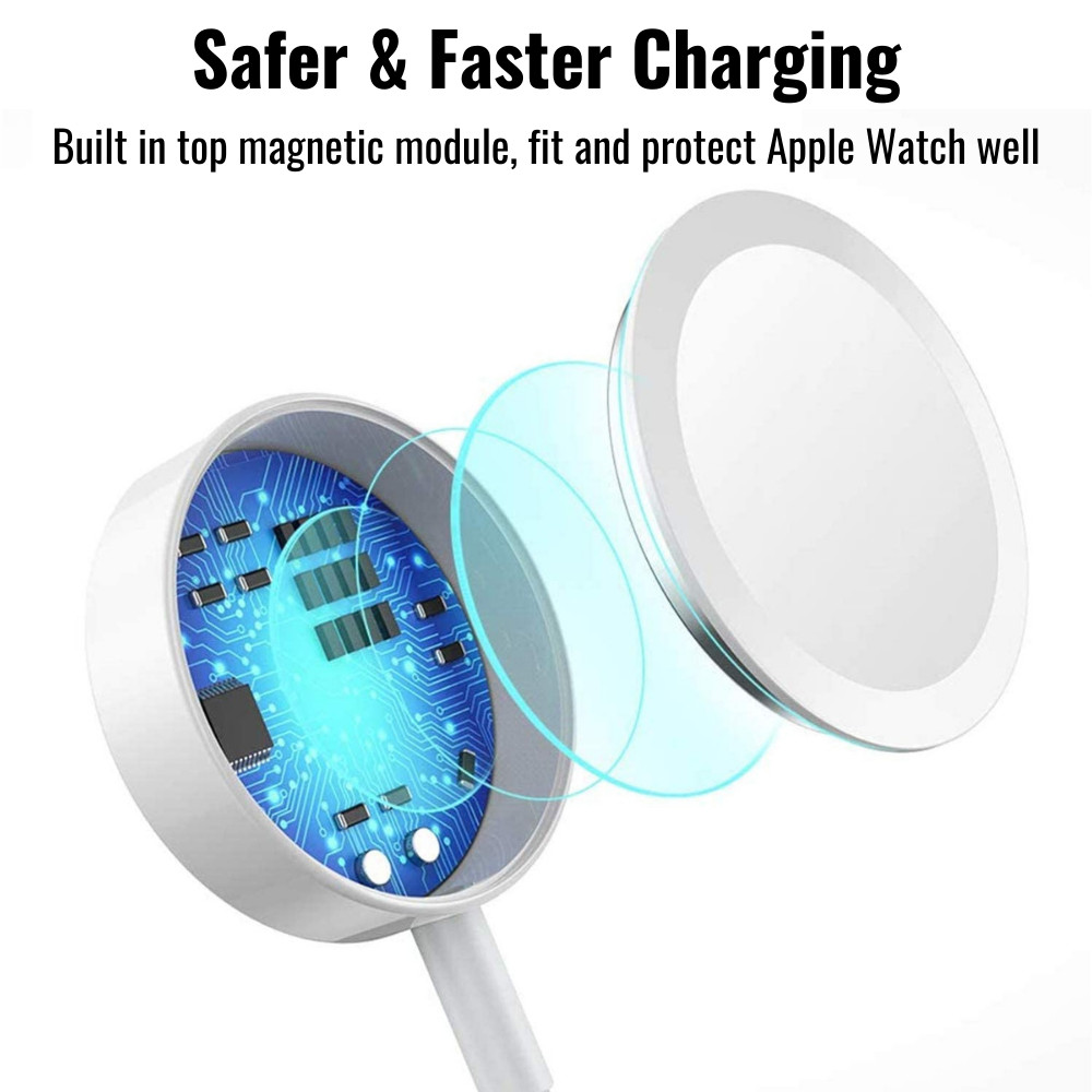 3 in 1 Magnetic Type C Charger Cable Charging Cord For Apple iPhone Watch iWatch
