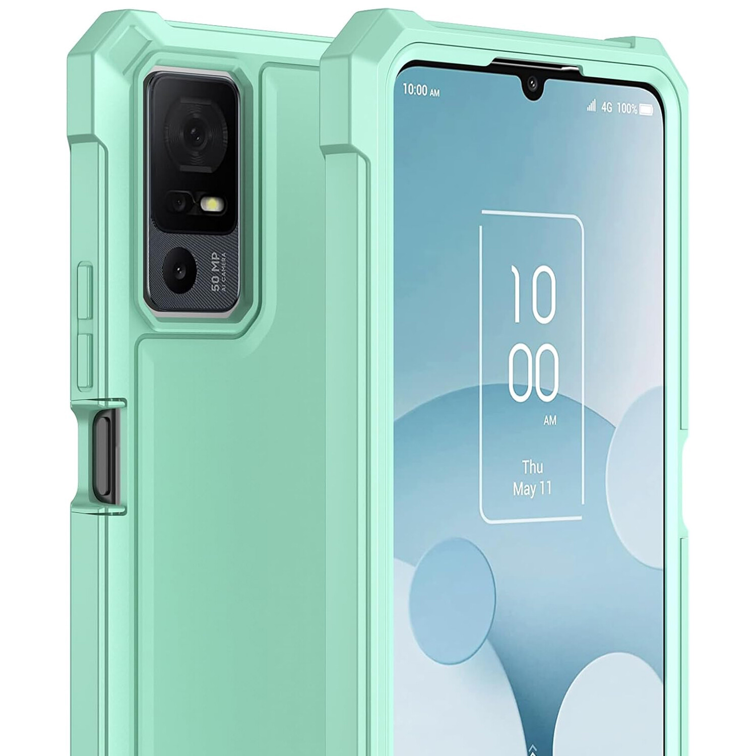 For Lively Jitterbug Smart4 Case 2 Layer Shockproof Corners TPU Bumper Cover