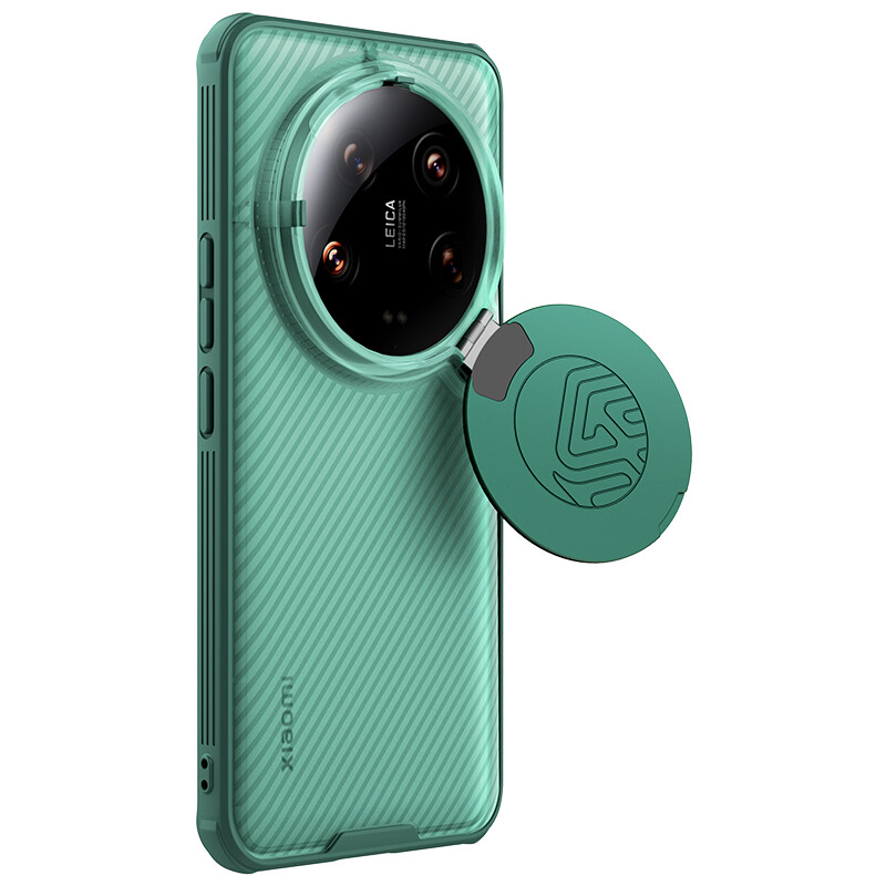 Nillkin Clear Camera lens Stand shockproof TPU+PC Back case For Xiaomi 14 Ultra