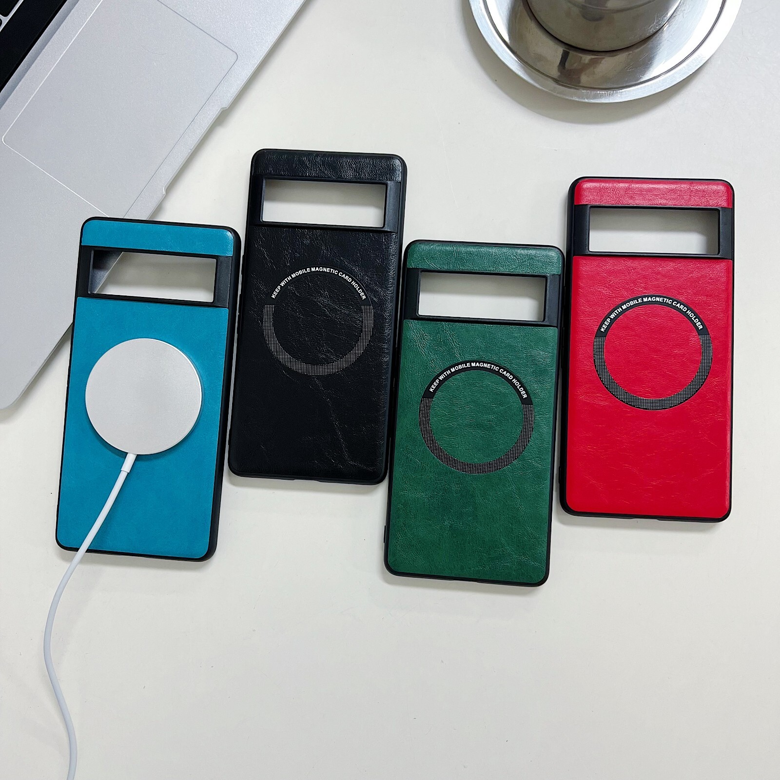Multi-Color Magnetic Leather Shockpoof Case For Google Pixel 8A 7 6 Pro 8 6
