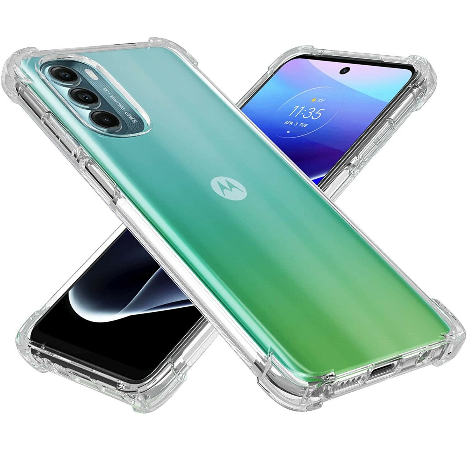 For Motorola Moto G Stylus 5G/4G 2022 Shockproof Clear Case Slim Rubber Cover