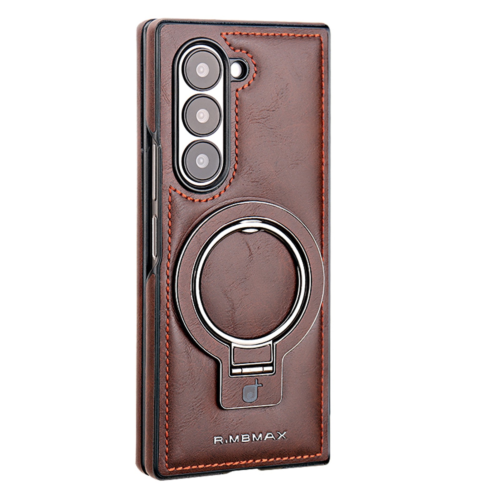 For Samsung Galaxy Z Fold 7/Fold6/5/4/3 Luxury Leather Magnetic Case with Stand