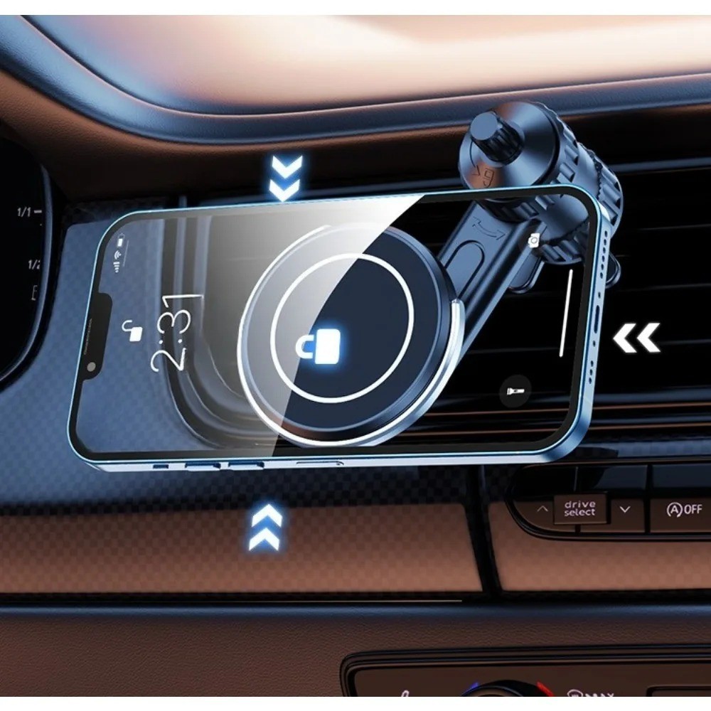 Strong Magnetic 360° Rotation Mag Safe Air Vent Car Mount Dashboard Phone Holder