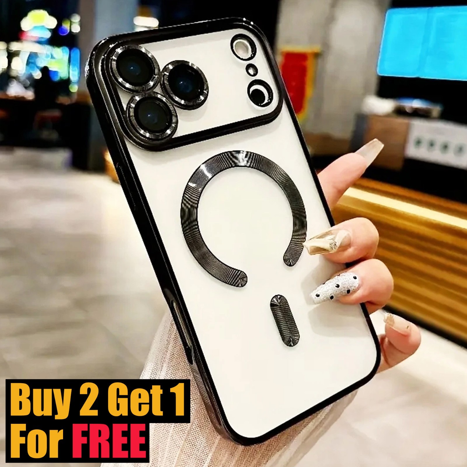 For iPhone 17 Air 16 15 14 13 12 11 Pro Max Case Magnetic Camera Lens Protector