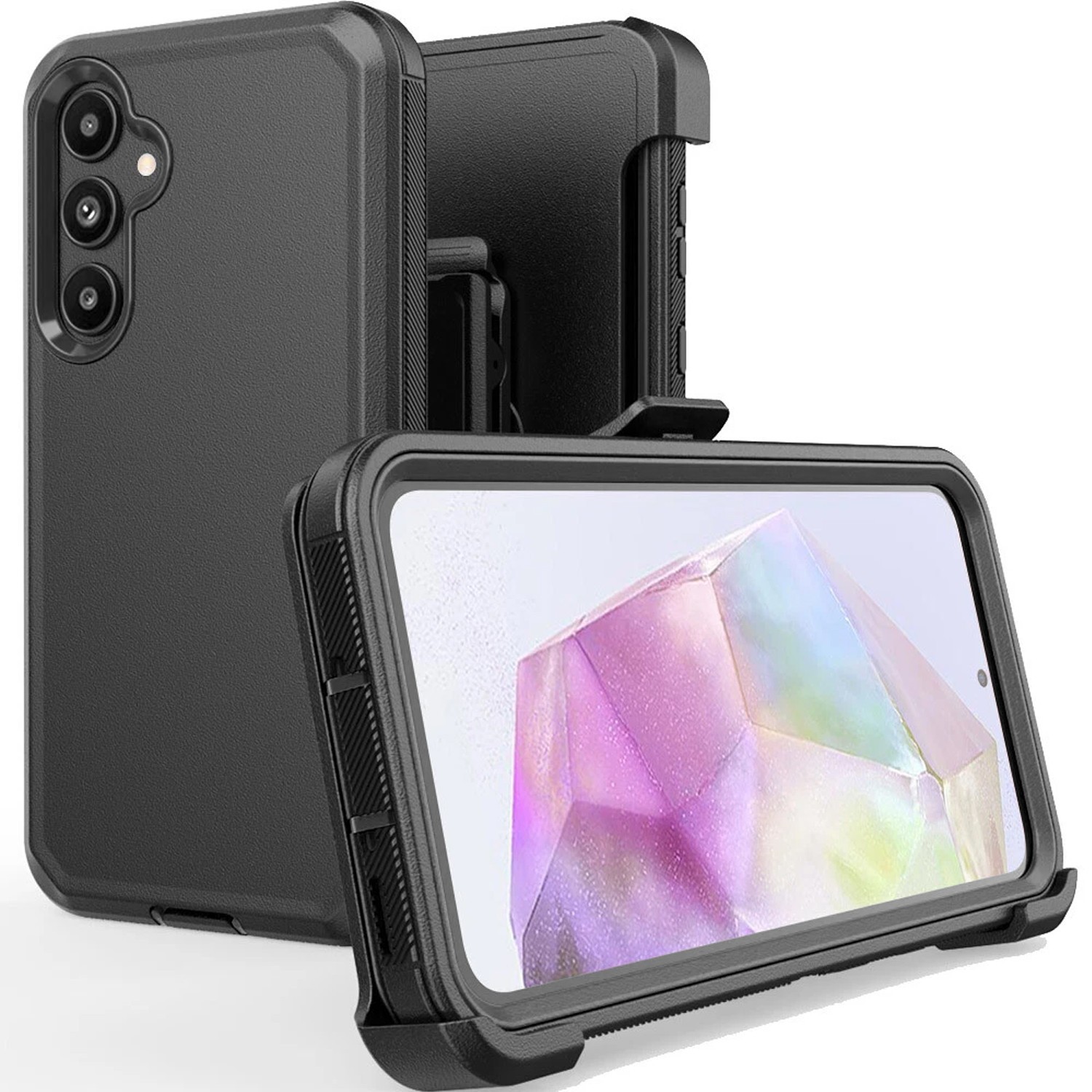 For Samsung Galaxy S23 FE 5G Shockproof Case Fit Otterbox Defender +Glass Screen