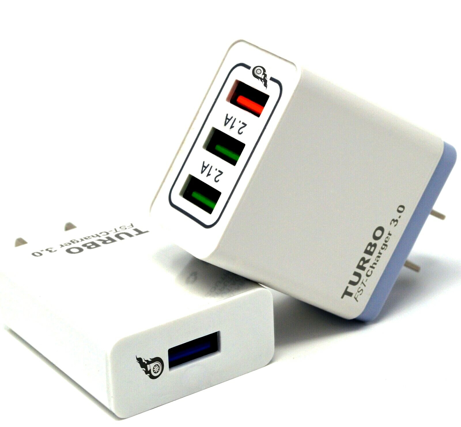 USB Fast Quick wall Charger Adapter (18W / 5,9,12V / 4A) for Android or iPhone