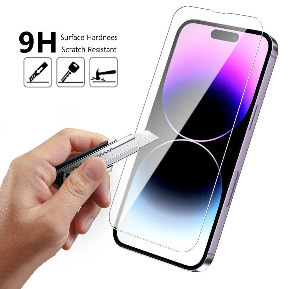 Wholesale Bulk Lot Tempered Glass Screen Protector For iPhone 16 15 14 13 12 Pro