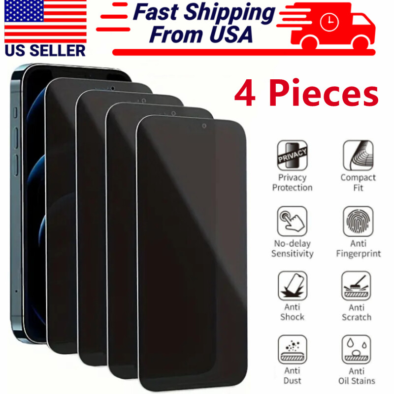 Wholesale Privacy Tempered Glass Screen Protector for iPhone 16 15 14 13 Pro Max