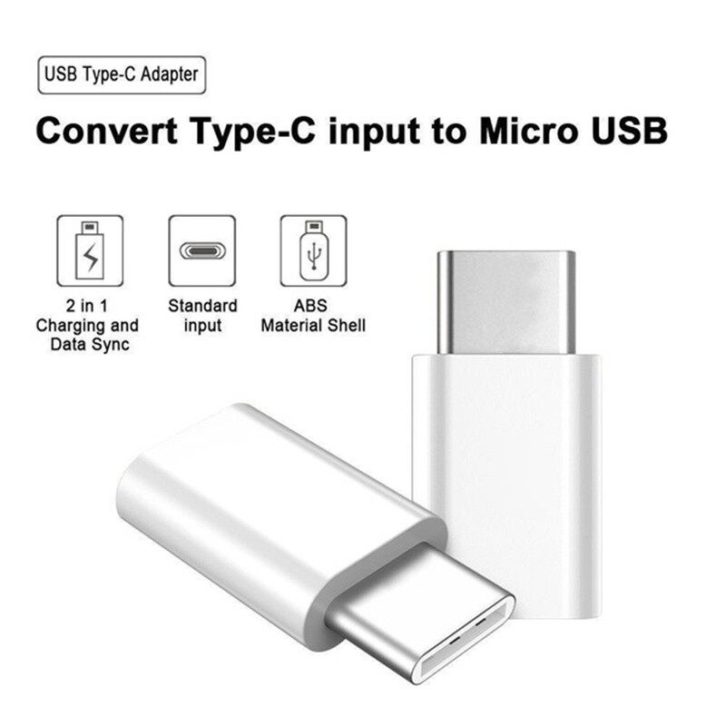 Micro USB Female To TypeC Male Adapter Female Cable Converters for Macbook Phone