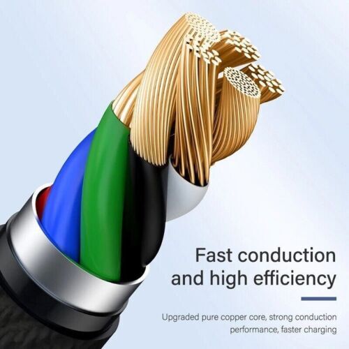 Braided Fast Charger Cable Heavy Duty USB lot Cord For iPhone 14 13 12 11 X XR 8