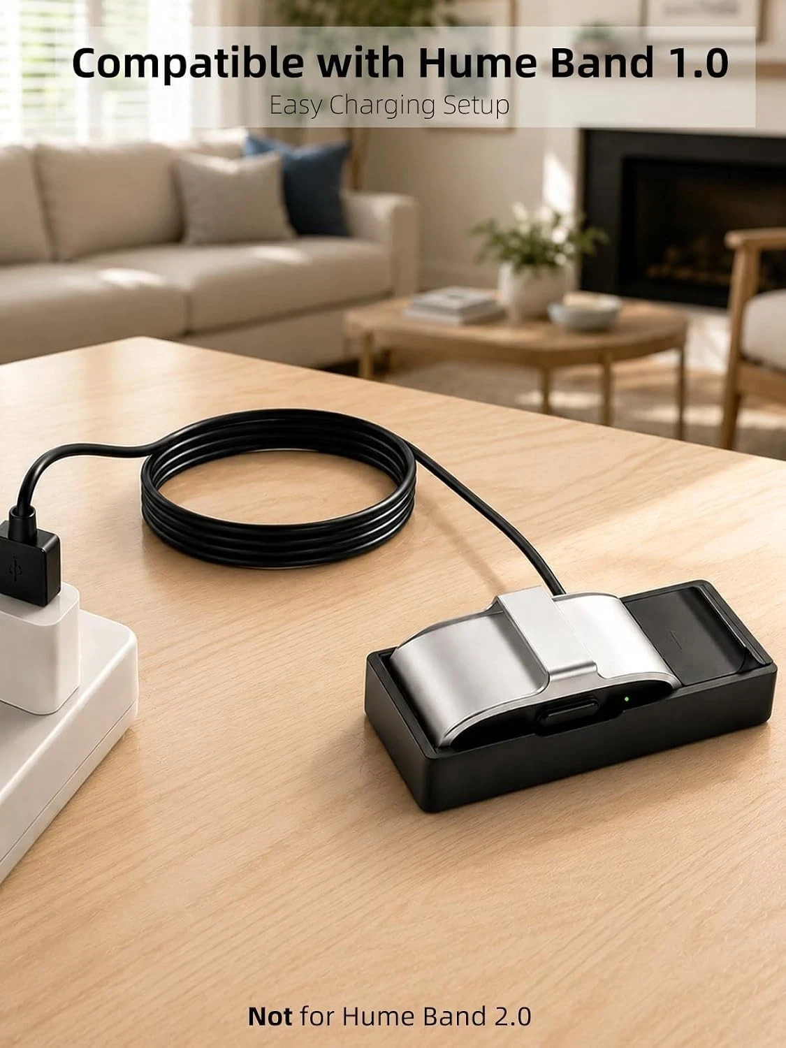 Charger Compatible with Hume Band 1.0, USB-A Replacement Charging Dock with 3.3F