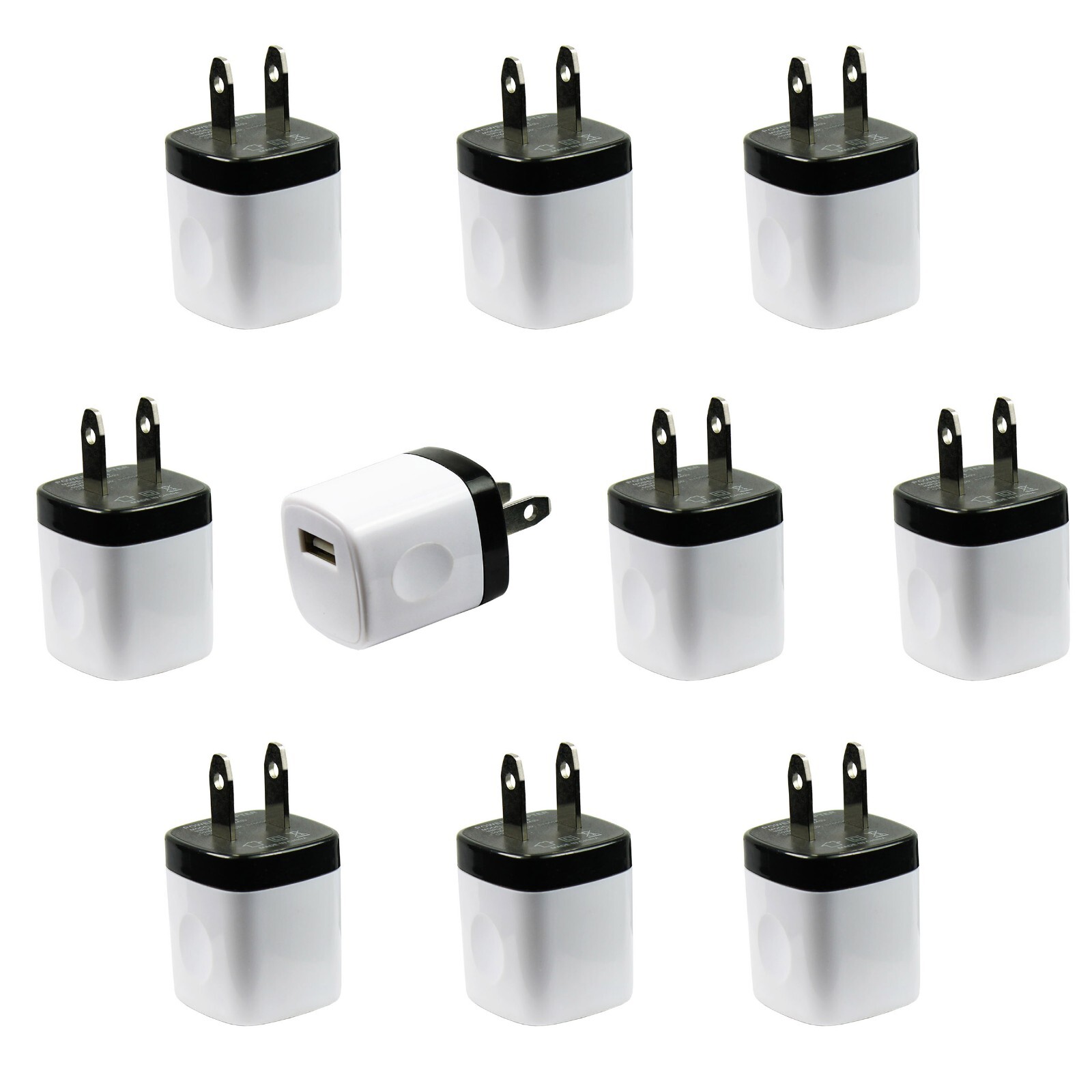 10 PCS USB Wall Charger AC Power Adapter US Outlet For iPhone 8 X 11 12 13 iPod