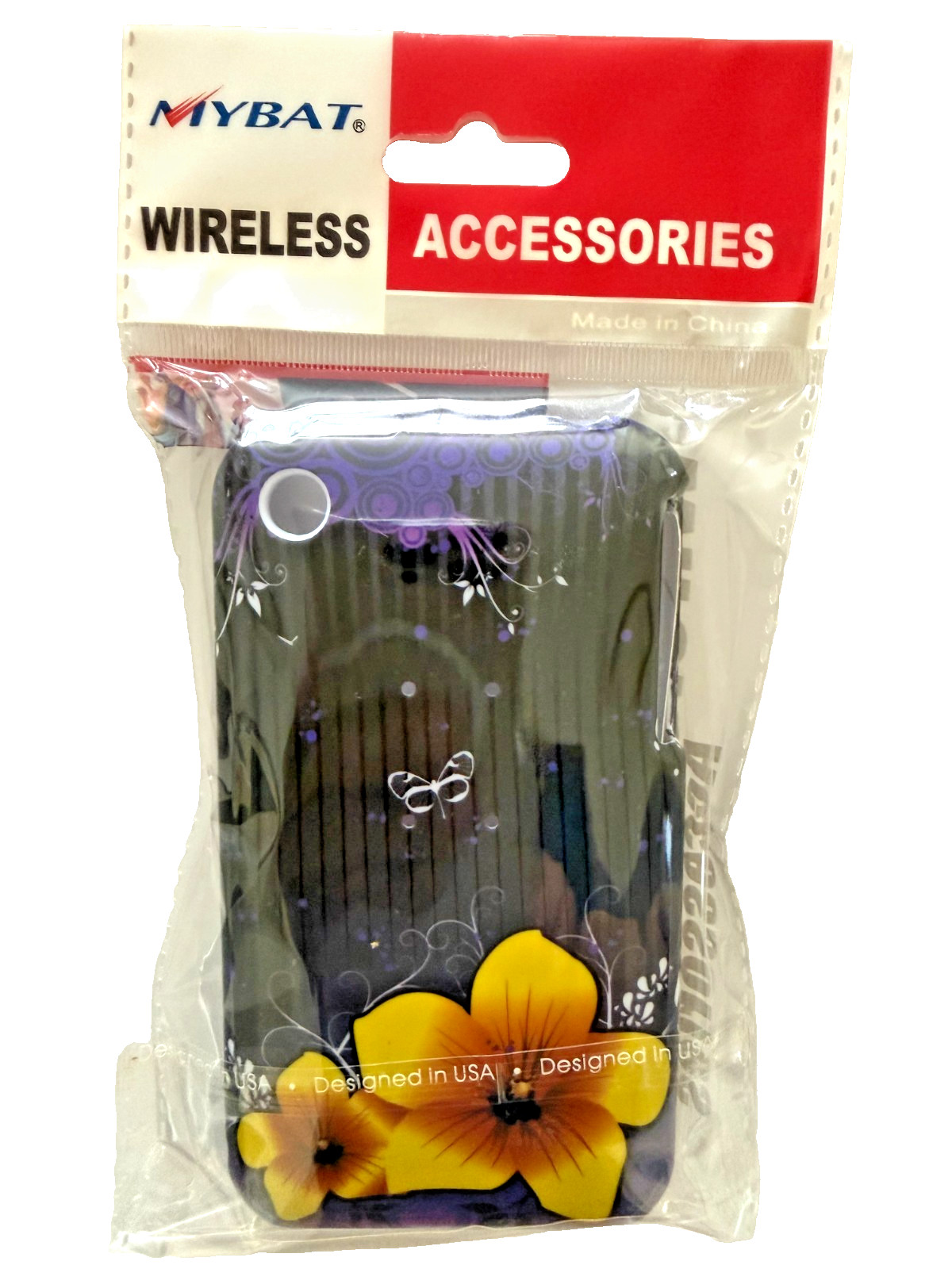 Apple iPhone 3G iPhone 3GS Gloss Purple Yellow Flowers Design Protector Case NEW