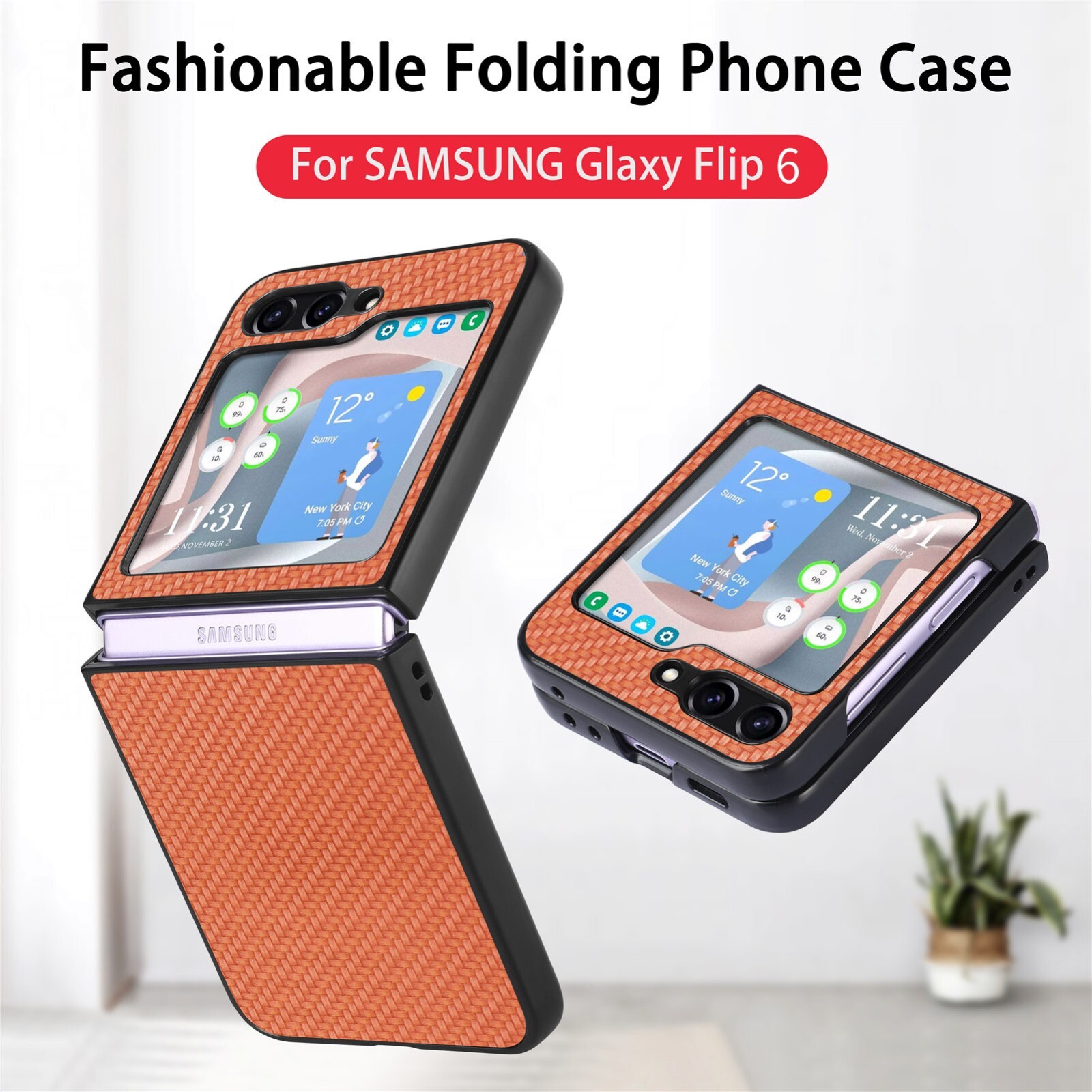 Fashion Non-Slip Shockproof PC Phone Case For Samsung Galaxy Z Flip 6 5 4 3 2 1