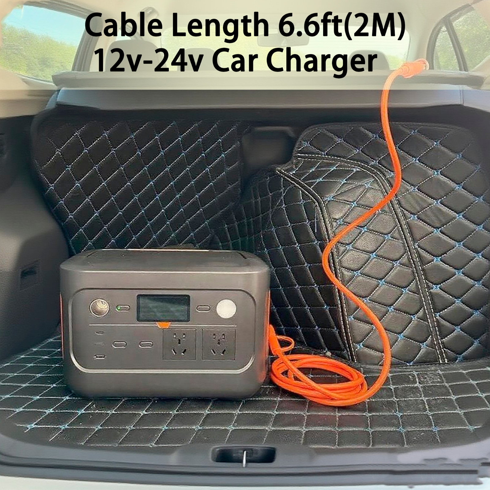 12V/24V Car Charging Cable DC7909/8020 Charger for Anker Powerhouse 523 533