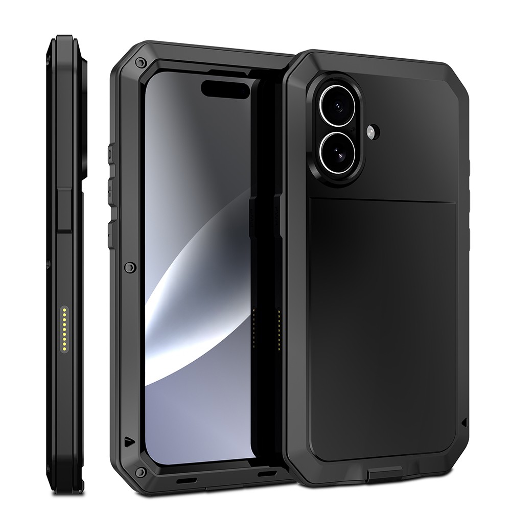 Aluminum Gorilla Glass Metal Shockproof Case Cover Only For iPhone 17 6.3 inch