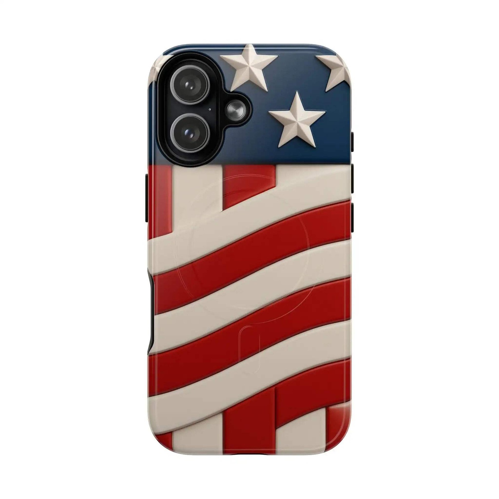 Patriotic iPhone Cases – MagSafe Tough American Flag Design