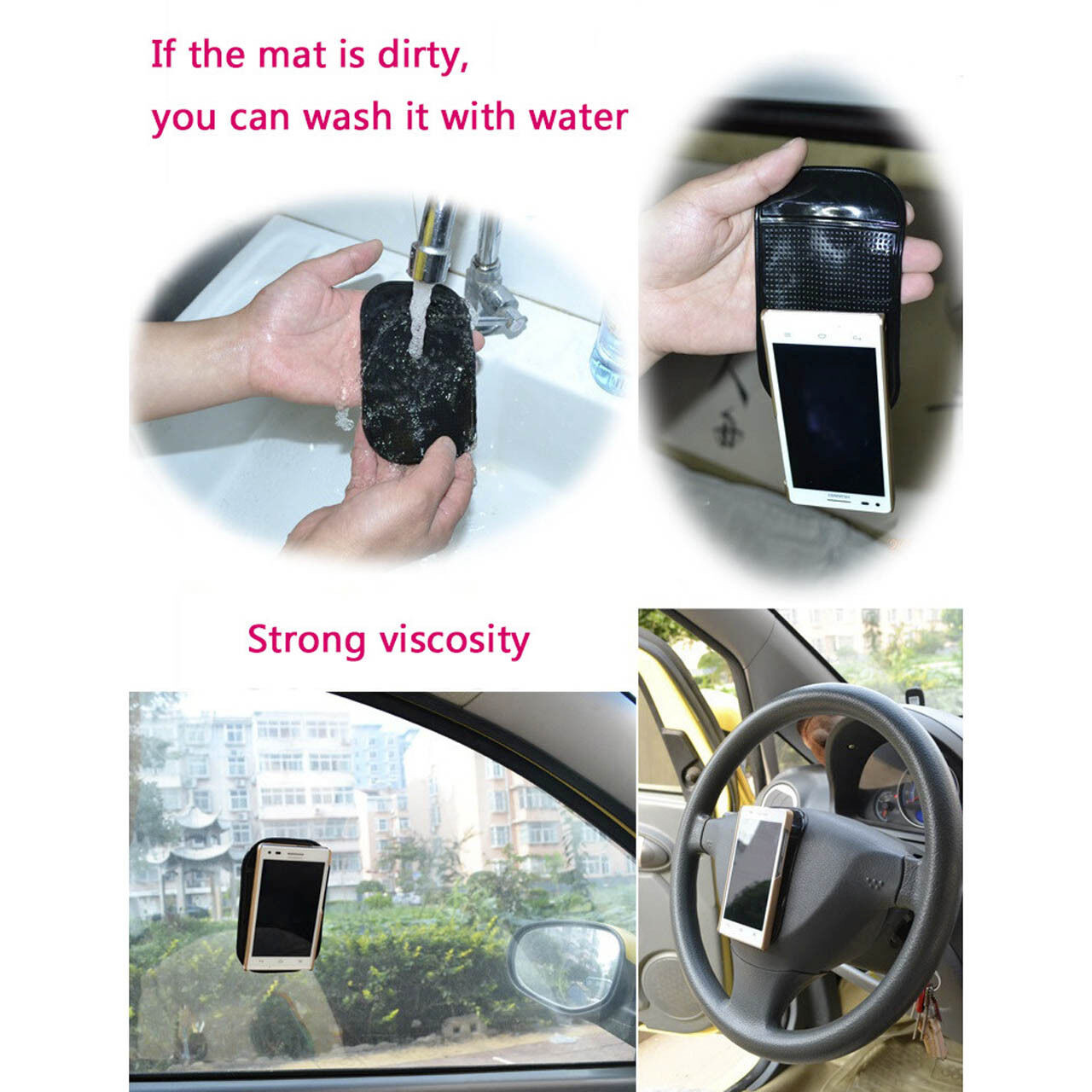 Car Magic Anti-Slip Dashboard Sticky Pad Non-slip Mat GPS Cell Phone Holder LOT