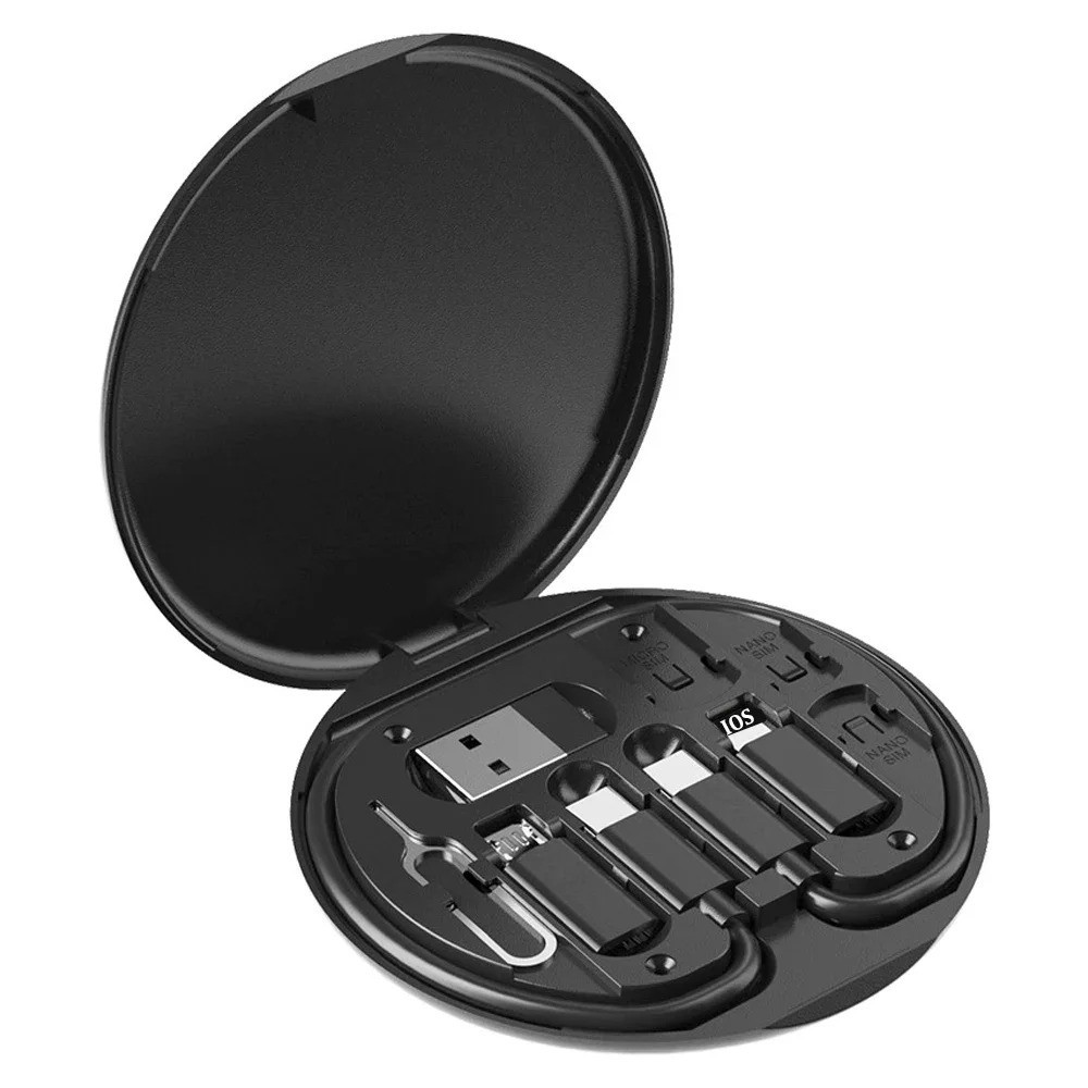 Multi USB Charging CableKit 60W USB-C to C, A to Micro/Type-C/8-Pin adapters Set