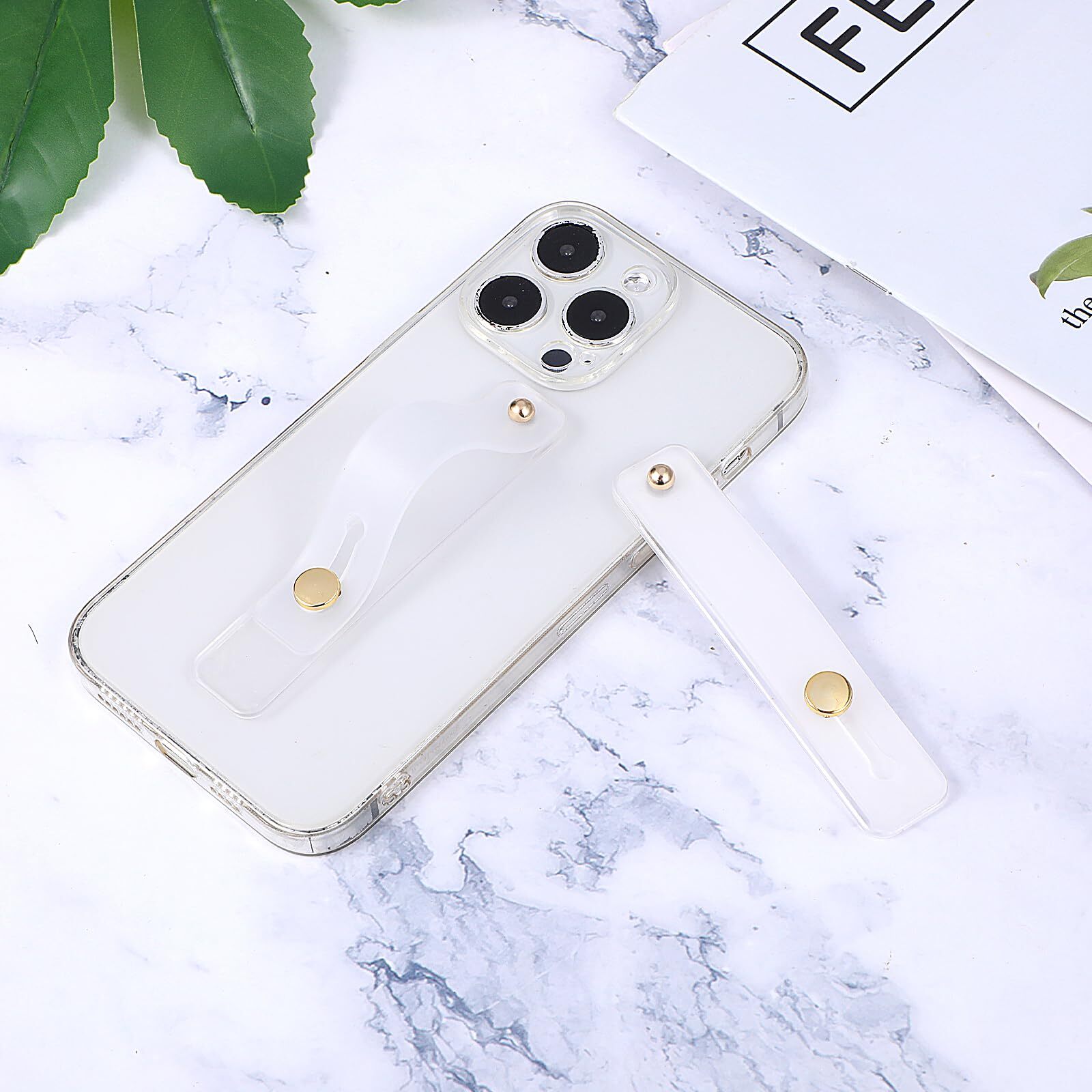 Cell Phone Finger Grip Strap Holder Compatible with Most Smartphones 2 PCS