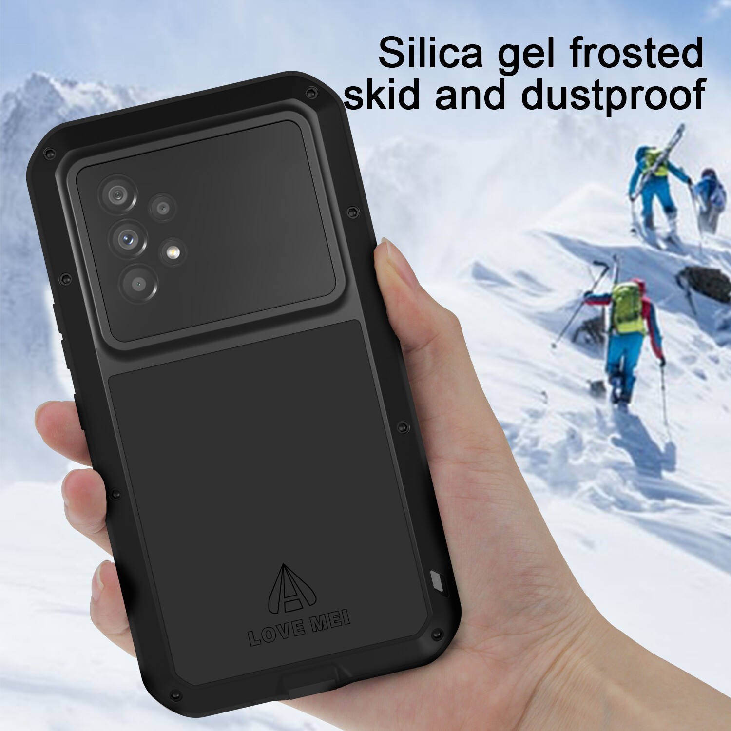 For Samsung S26 S25 S24FE S23 A54 A53 LOVE MEI Heavy Duty Metal Hard Rugged Case