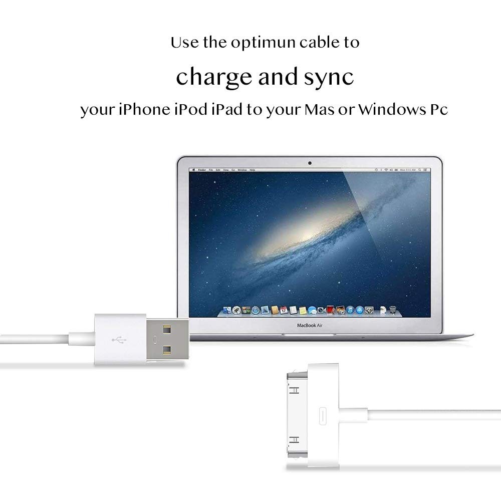 30 Pin USB Data Sync Cable Charger for Lot iPhone 4 4G 4S iPod Nano iPad 1/2/3