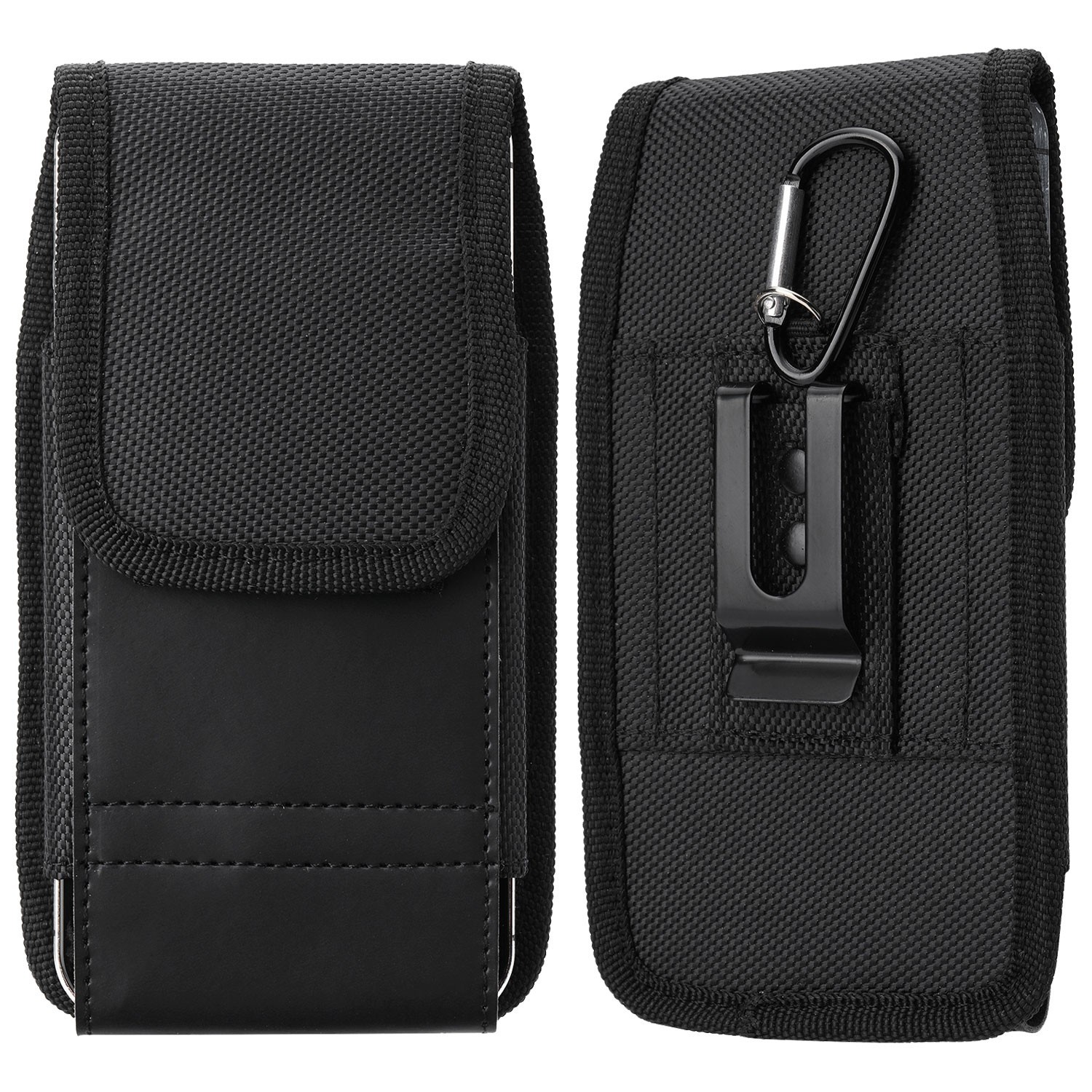 Cell Phone Holster Pouch Nylon Wallet Case with Belt Loop for Motorola Samsung