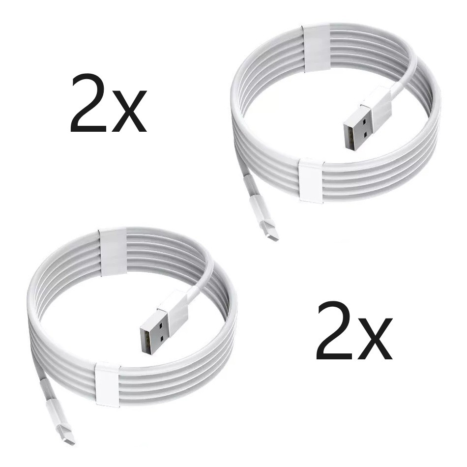 2x White USB Charging Cord Cable for Apple Airpods 1st/2nd/3rd Generation Pro
