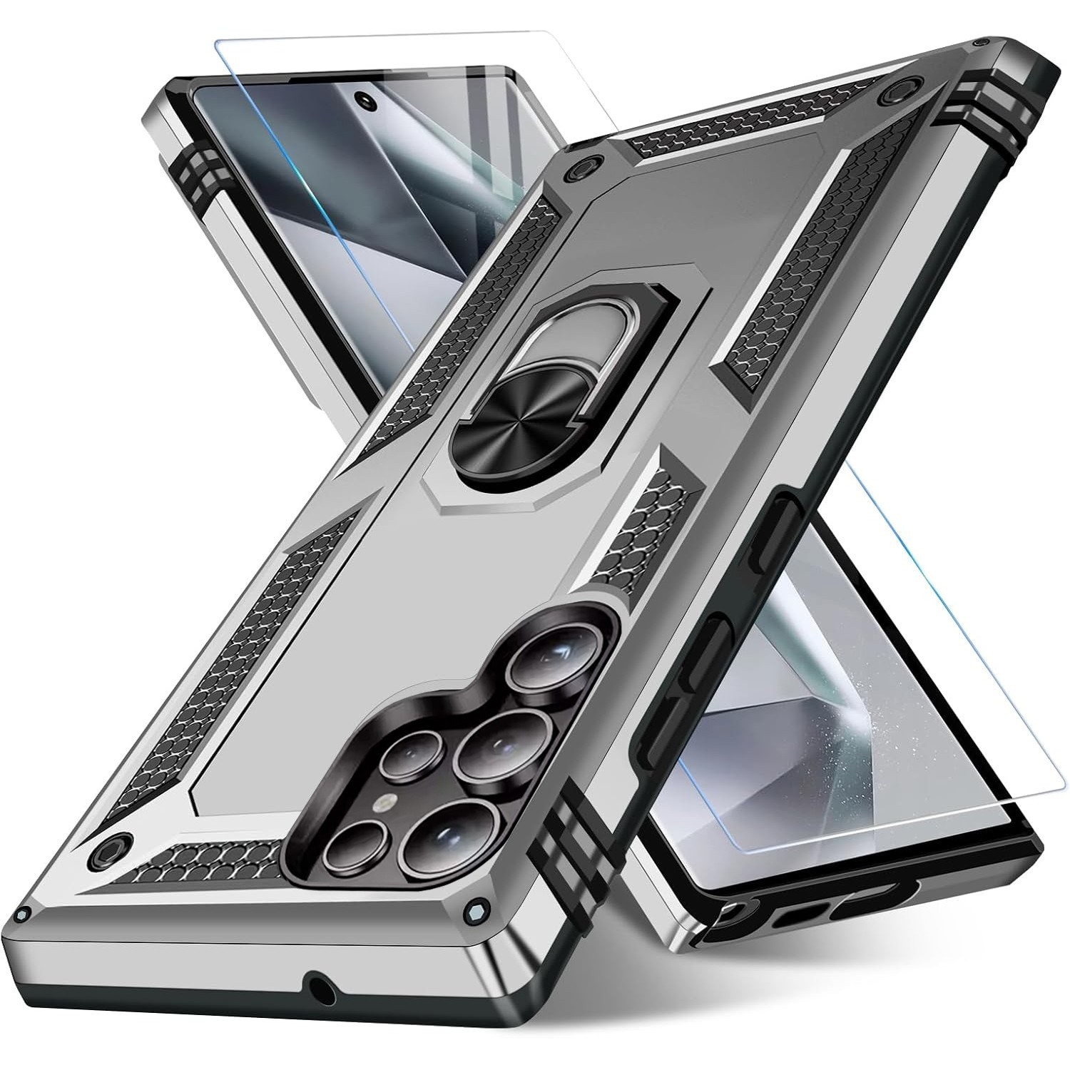 For Samsung Galaxy S23 Ultra Case S23 Plus Phone Cover Shockproof+Tempered Glass
