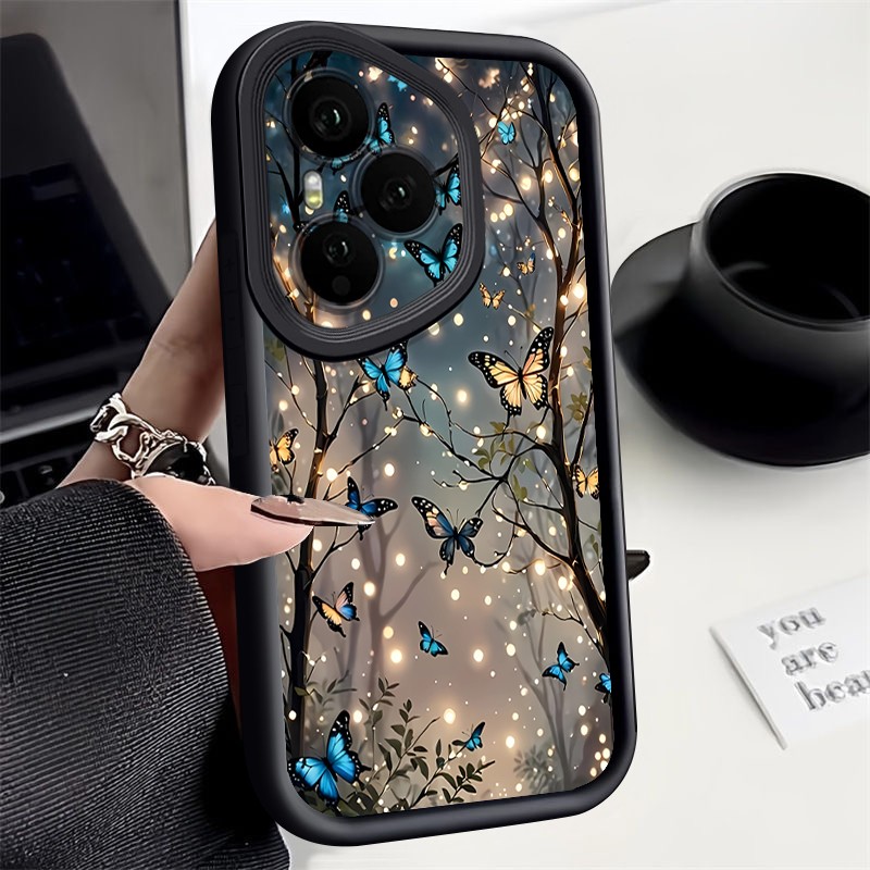 Butterfly Tree Case For Honor 400 200 Pro 400 Lite ShockProof Soft Phone Cover