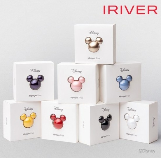 iRiver Disney Mickey Mplayer Free /Bluetooth wireless Earphones/Case+Neck strap