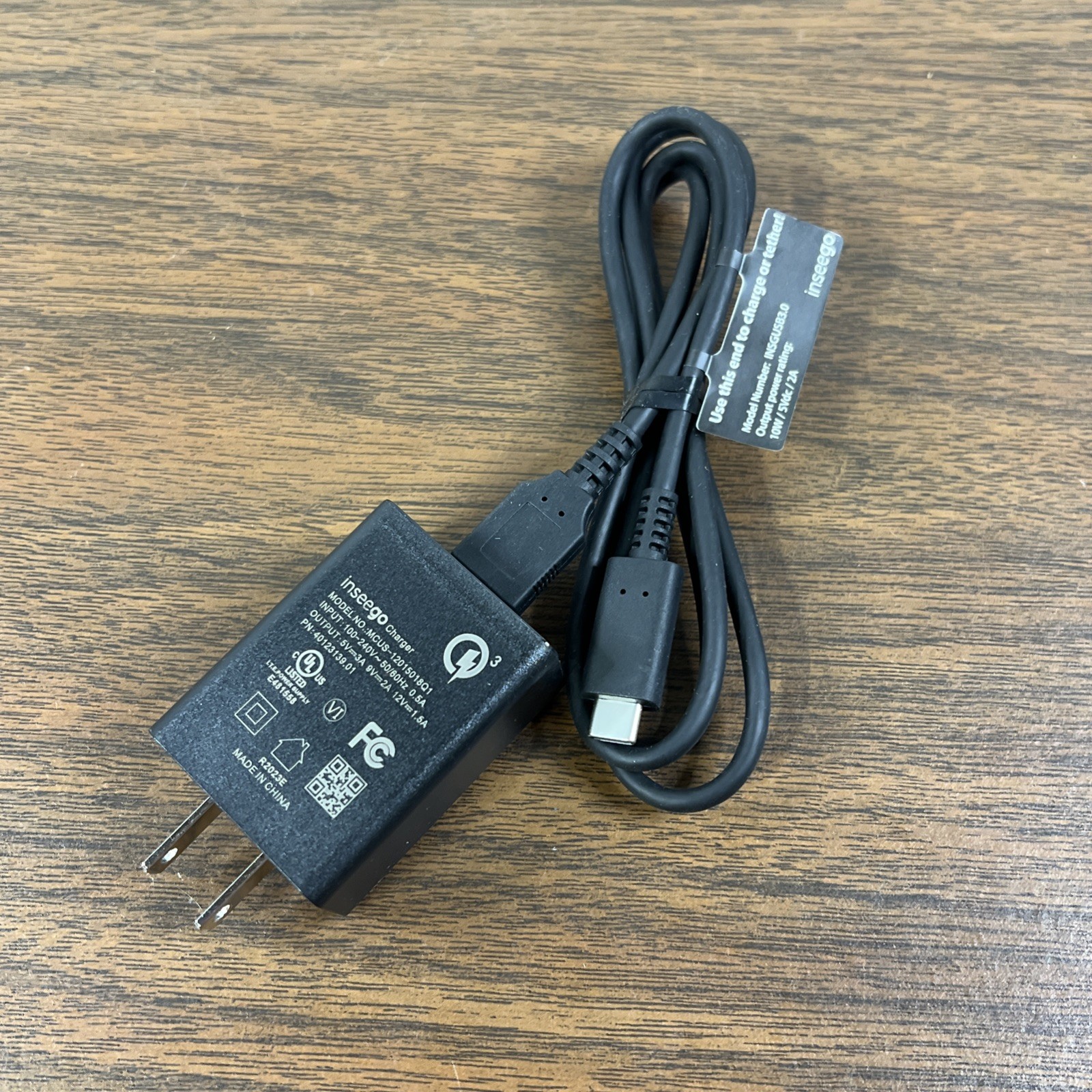 Inseego QuickCharge 3.0 Single USB Wall Charger/Adapter – Black MCUS-12015018Q1