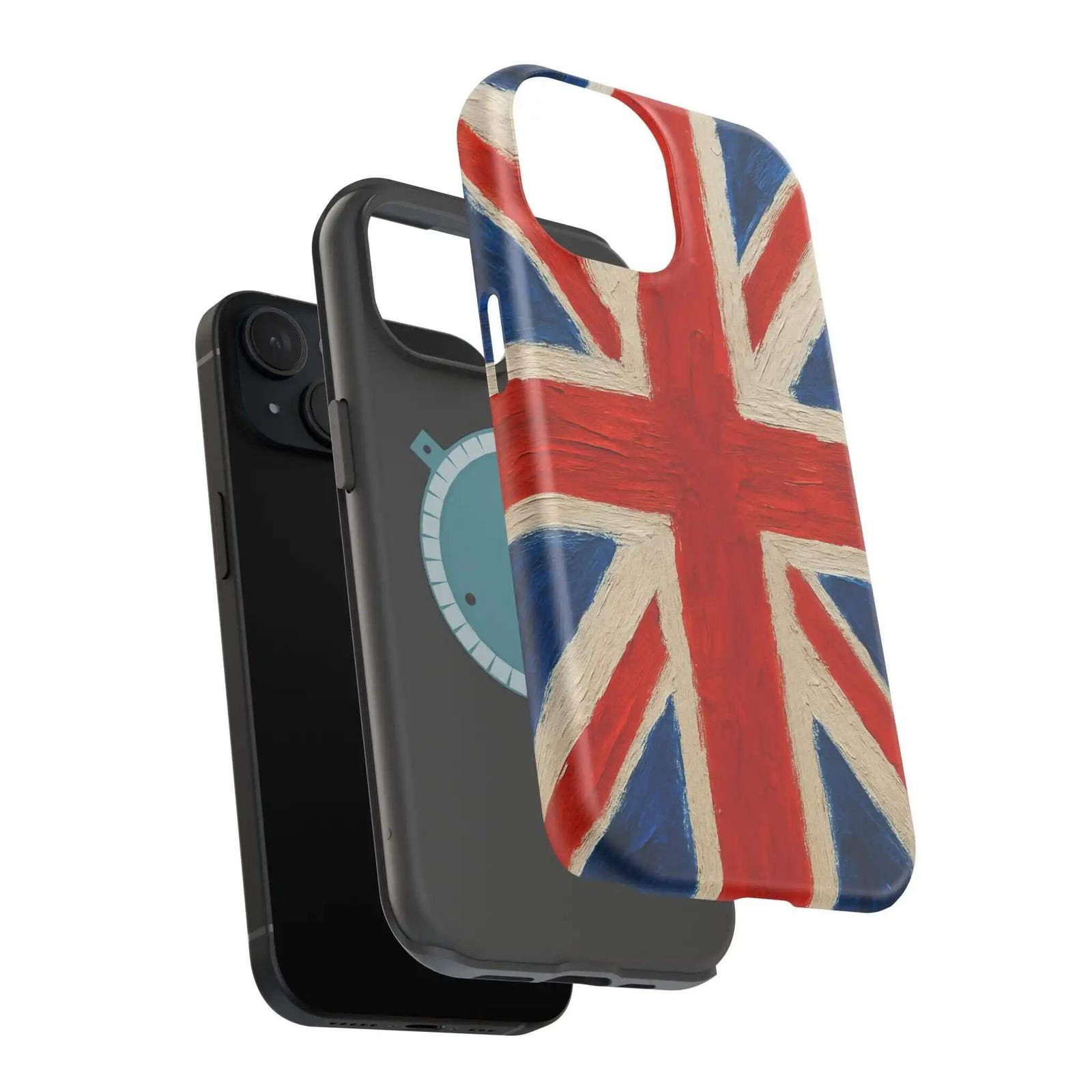 MagSafe Tough iPhone Case — UK Flag Magnetic Impact-Resistant Design