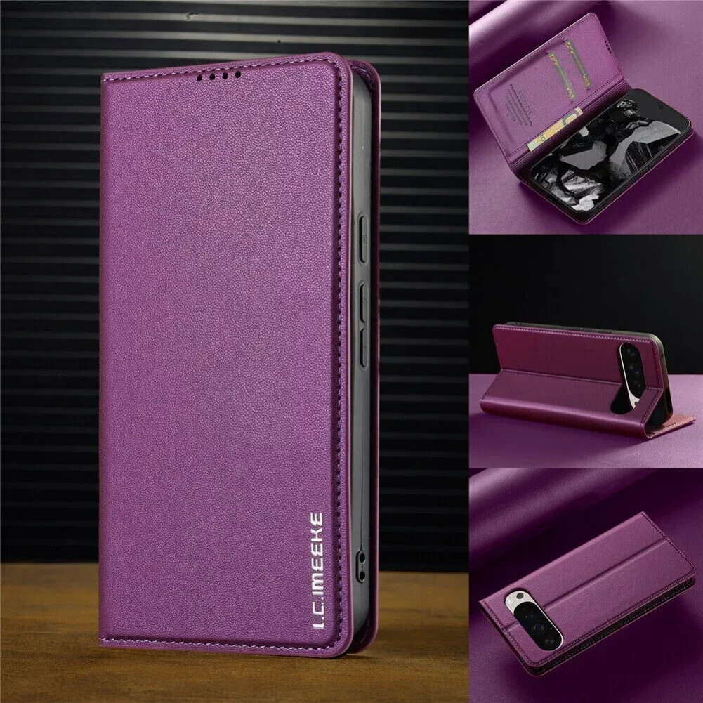 Magnetic Leather Slim Flip Wallet Phone Case For Google Pixel10 Pro XL 9 8A