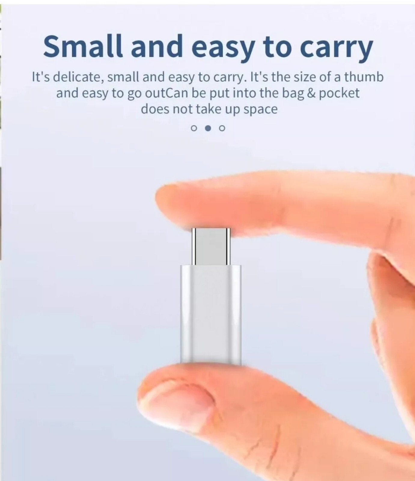 3 Pack Iphone 16 16 Pro 16 Pro Max 8 pin to usb c adapters For Light-ning Cables
