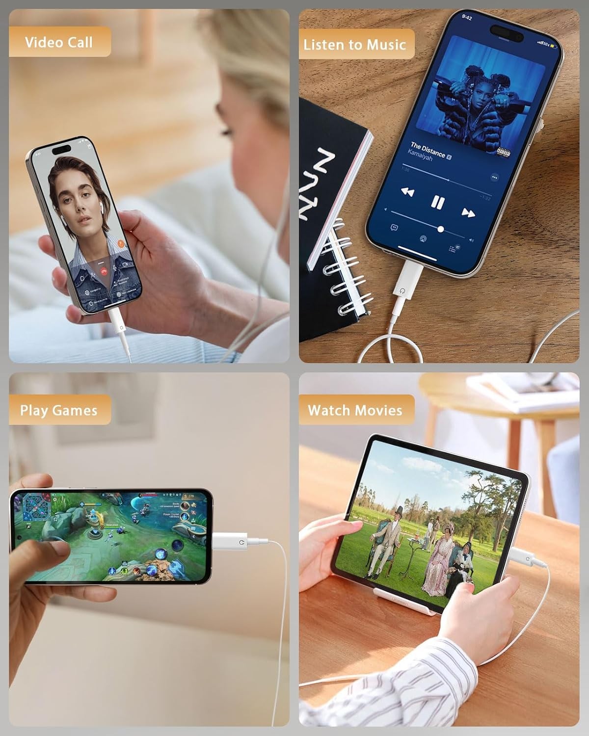 USB-C Type C Adapter Port to 3.5MM Aux Audio Jack Earphone Headphone Car Lot