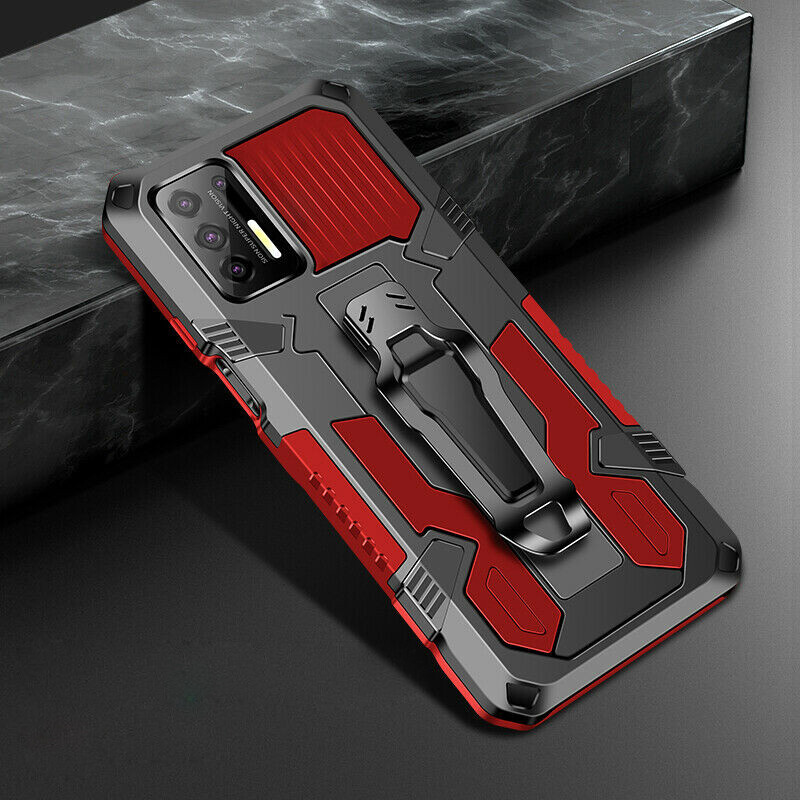 For Xiaomi Poco X5 X4 X3 M4 Pro Shockproof Belt Clip Stand Case+Screen Protector