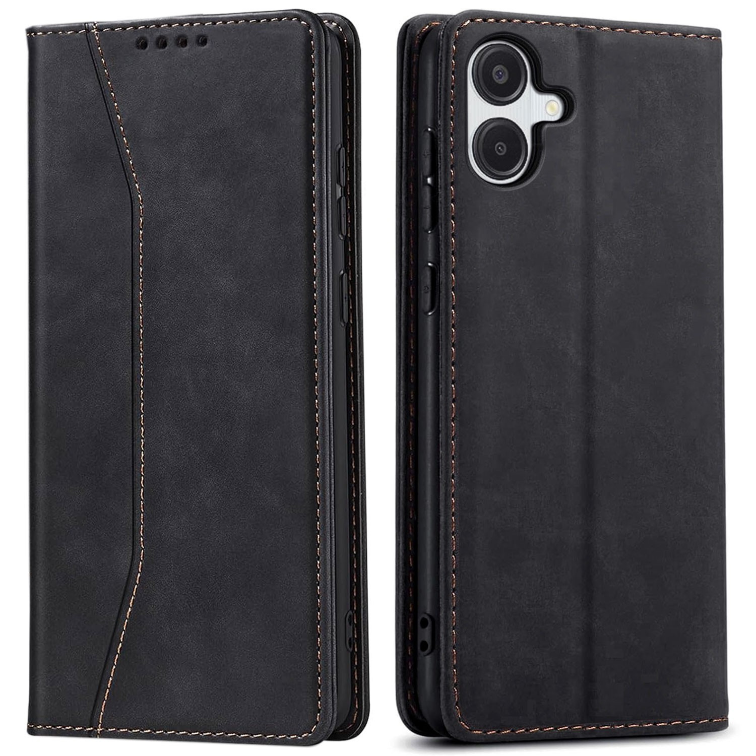 For Samsung Galaxy A06 Magnetic Leather Flip Pouch Case Rugged Protective Cover