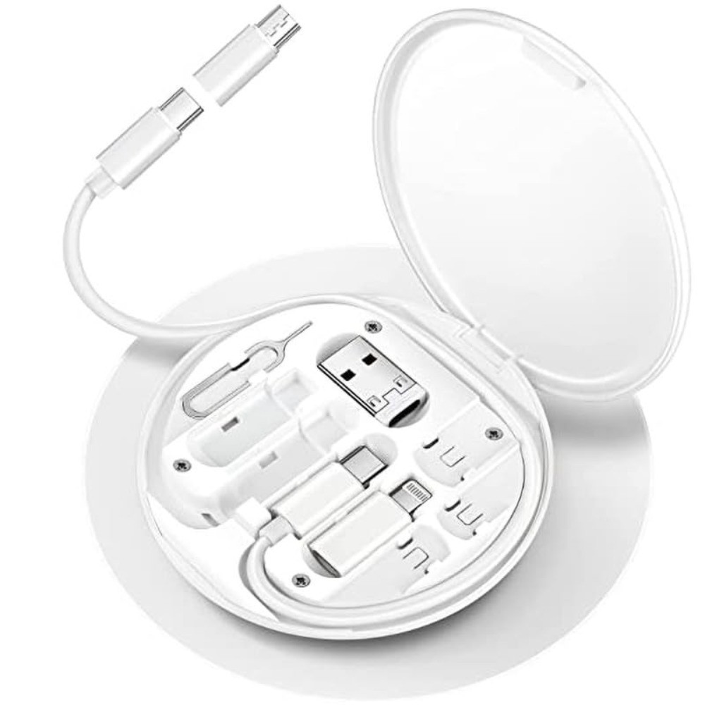 Universal USB C and Micro USB Data Transfer Cable Multifunctional Storage Box