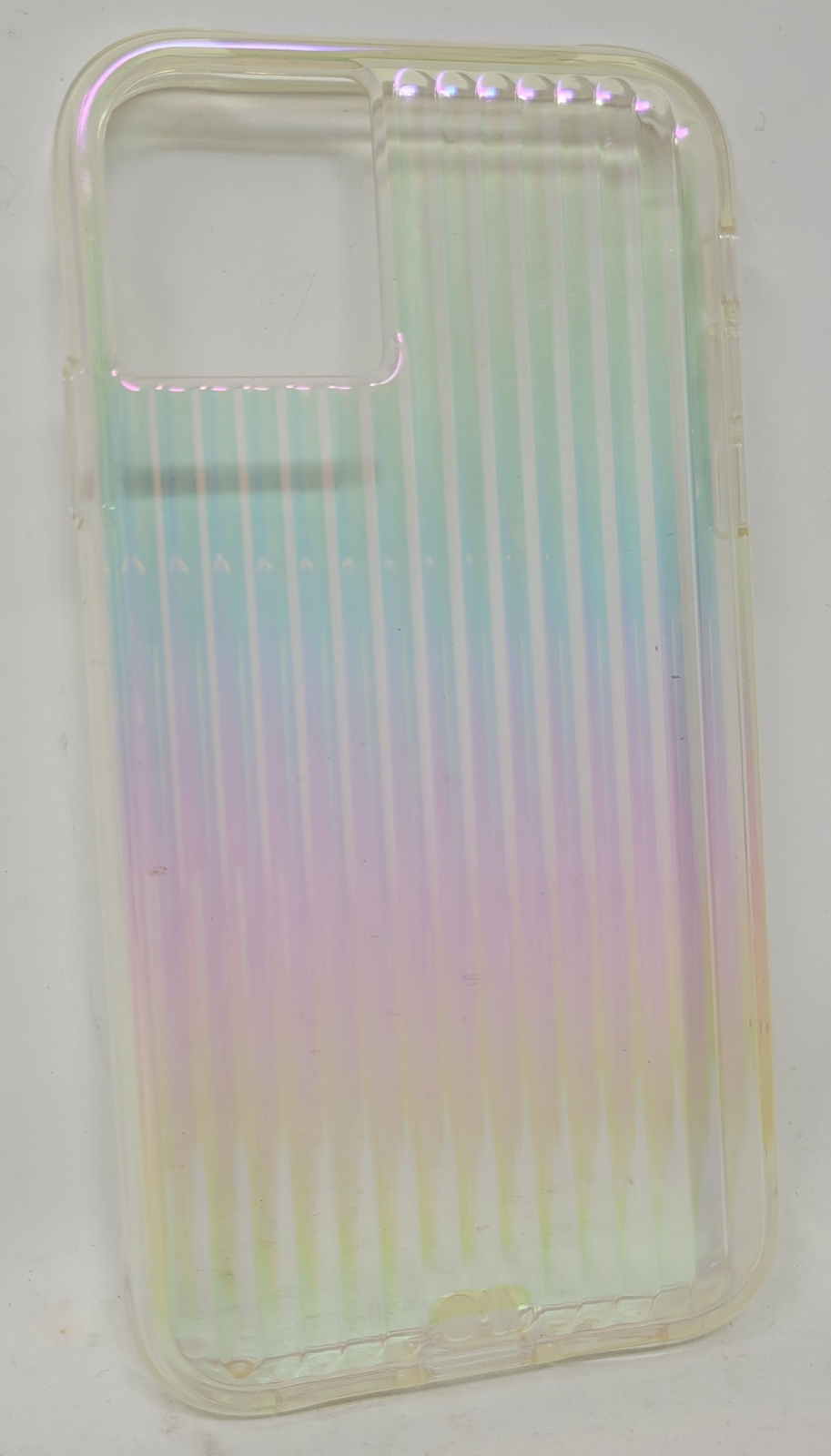 Case-Mate Case for Apple iPhone 11, Tough Groove, Clear Iridescent