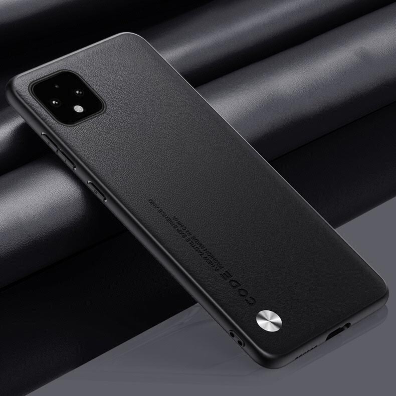 Hot Plain Leather Fabric Coated Rubber Case Cover For Google Pixel 4 4XL 4A 5G