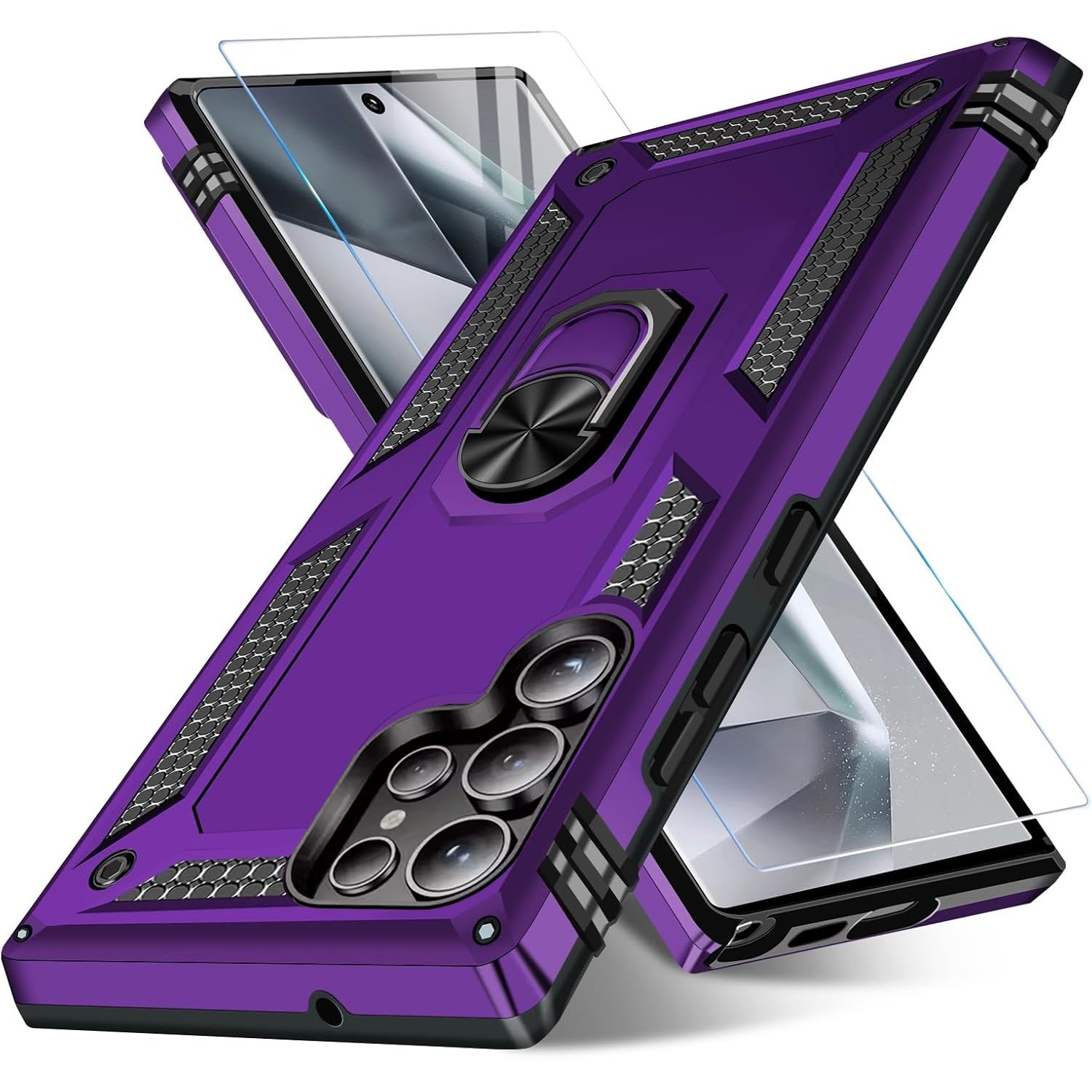 For Samsung Galaxy S23 Ultra Case S23 Plus Phone Cover Shockproof+Tempered Glass