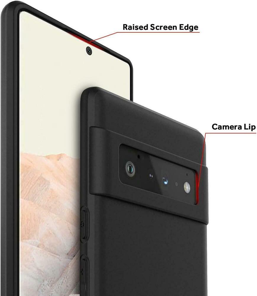 Slim Black TPU For Google Pixel 6 7 Pro 6A 7A Case Matte Shockproof Phone Cover