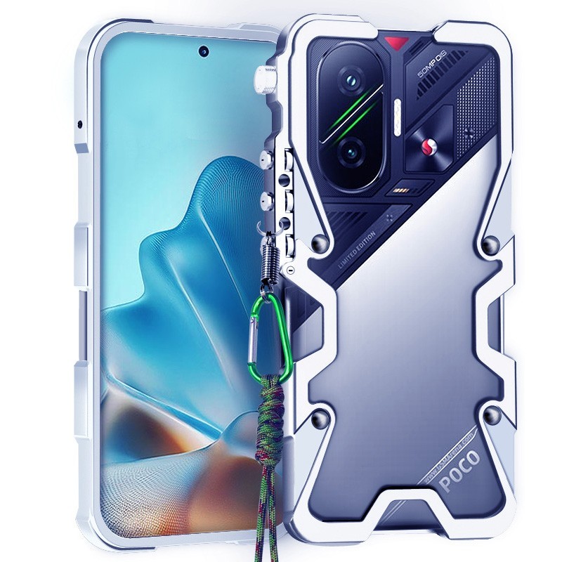 For Xiaomi Poco F8 15 Ultra 15s 14T 15T 17 Pro Max Armor Screw Metal Frame Case