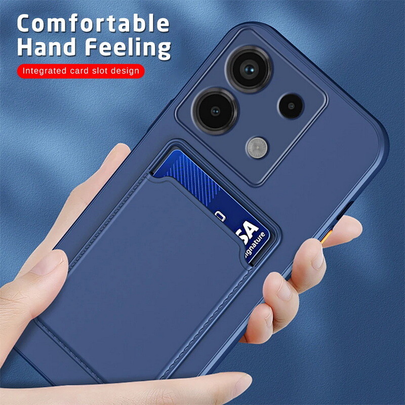 For Xiaomi Mi 14T Redmi Note 14 13 12 Pro 14C Card Holder Wallet TPU Case Cover